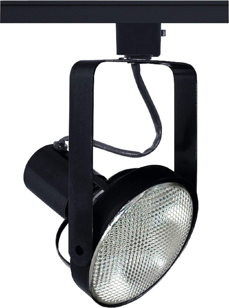 Juno Lighting T690BL Trac-Master Front Lamping Gimbal Line Voltage PAR38 Lampholder, Black